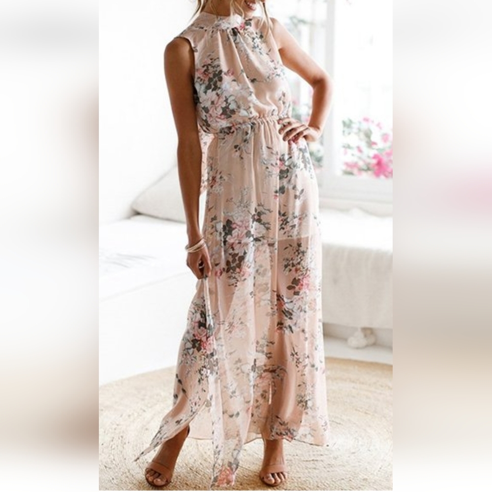 Msquared halter maxi dress, Medium, nwt